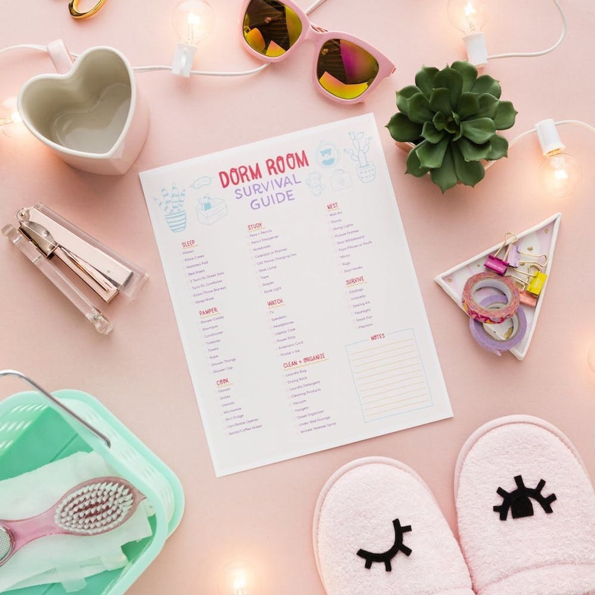 Print This Dorm Room Checklist to Survive College