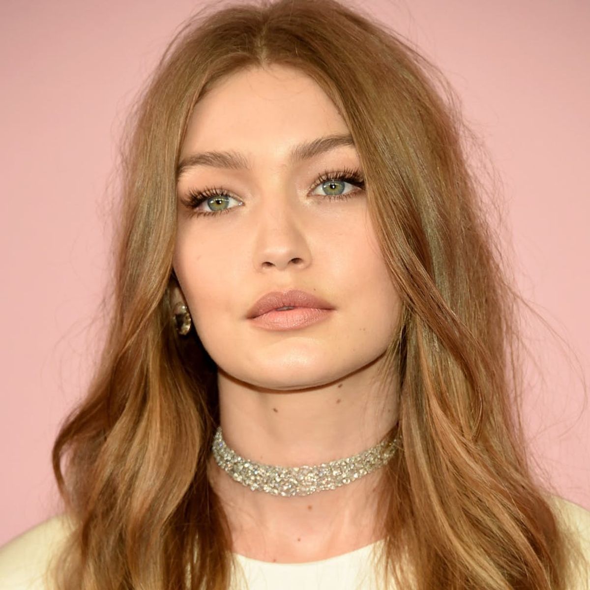 See Gigi Hadid Rocking a FUCHSIA Ponytail