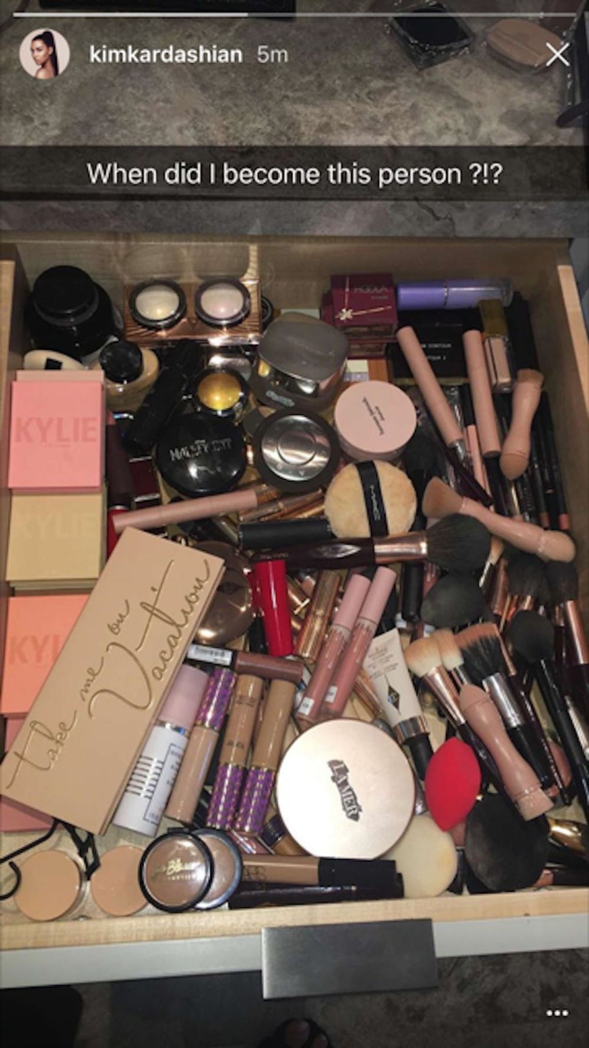 Kim Kardashian West’s Makeup Drawer Might Surprise You