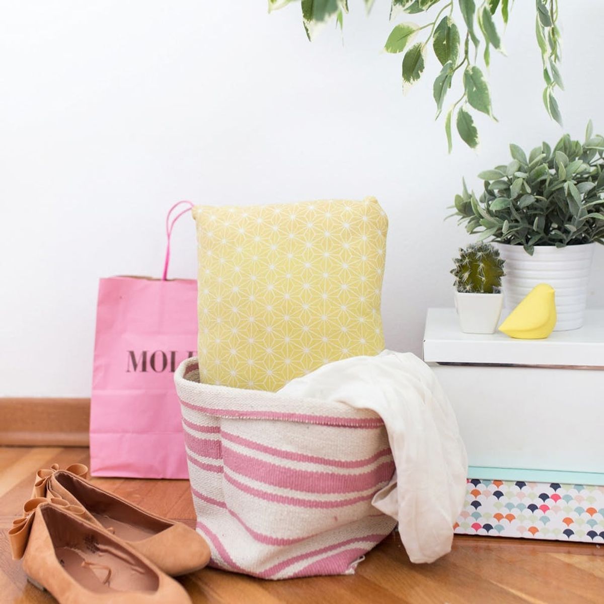 Try This IKEA Hack and Transform a Simple $4 Rug into a Basket