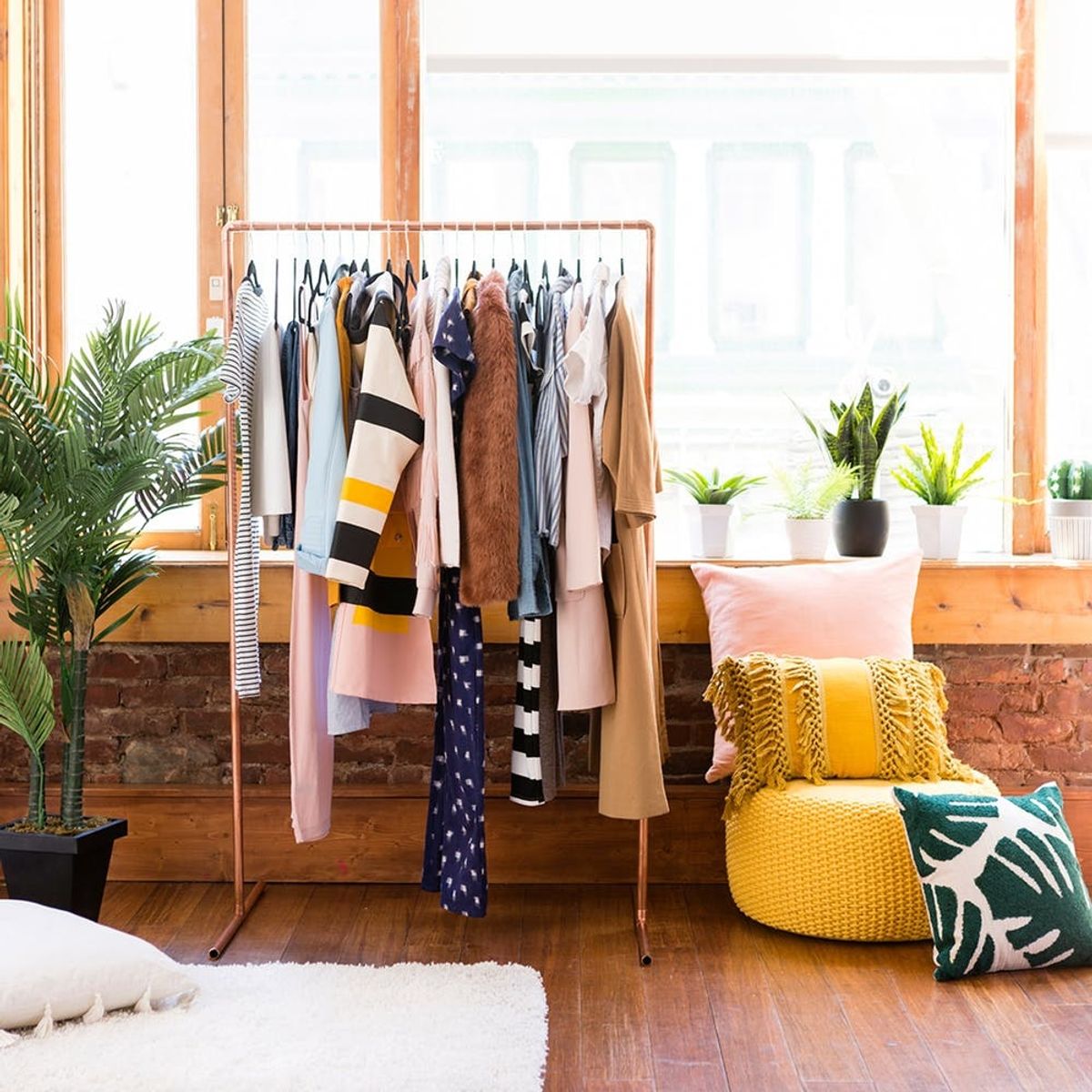 DIY This Copper Pipe Wardrobe in 15 Minutes