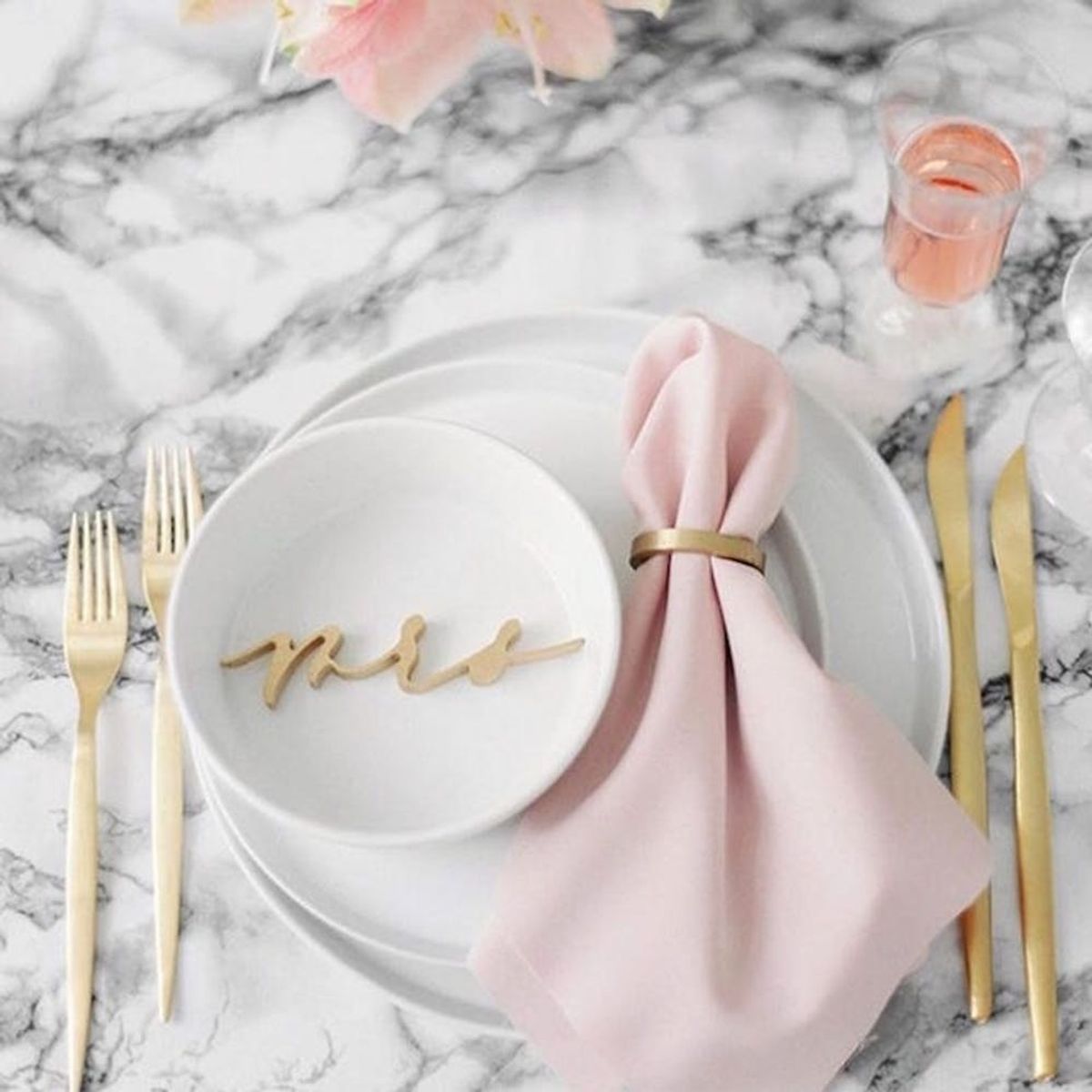 Genius Ways to Add Trendy Marble Decor to Your Wedding