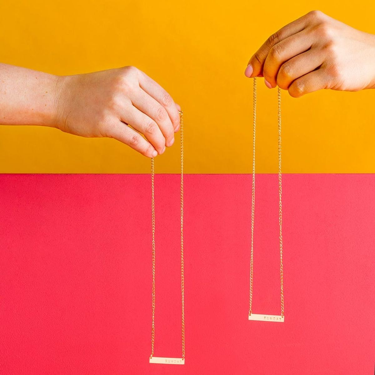 Cheers to the Easter Weekend With This “Sunday Funday” Necklace