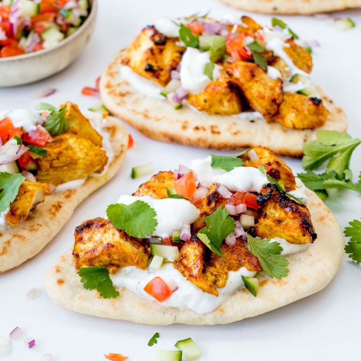 Take Your Taco Tuesday to India With This Chicken Tikka Masala Naan Hack