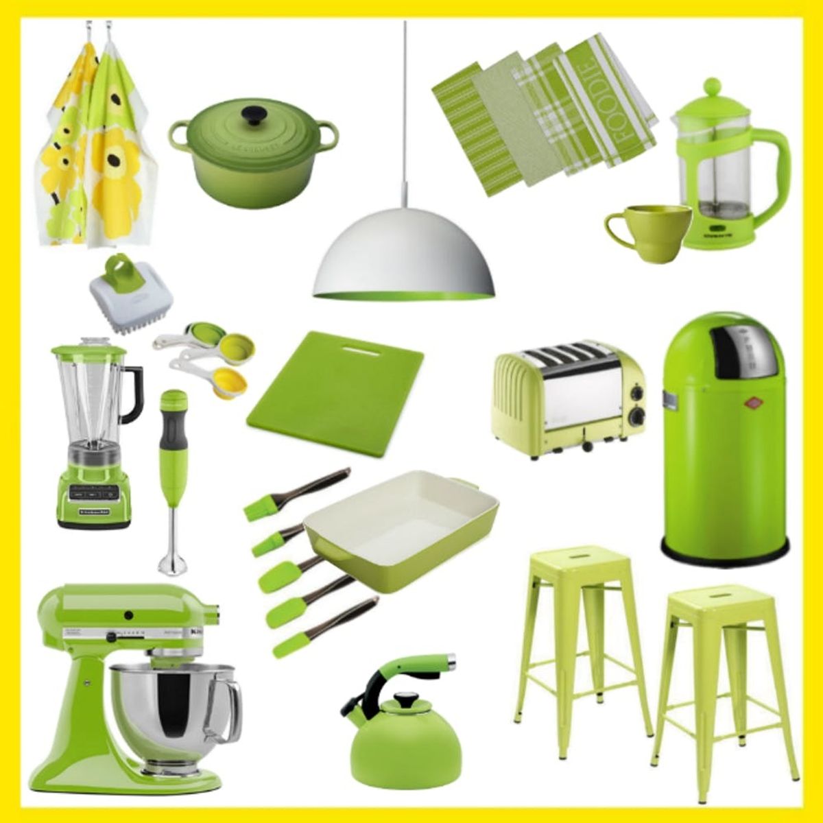 18 Kitchen Accessories That Will Inject a Pop of Pantone *Greenery* into Your Home