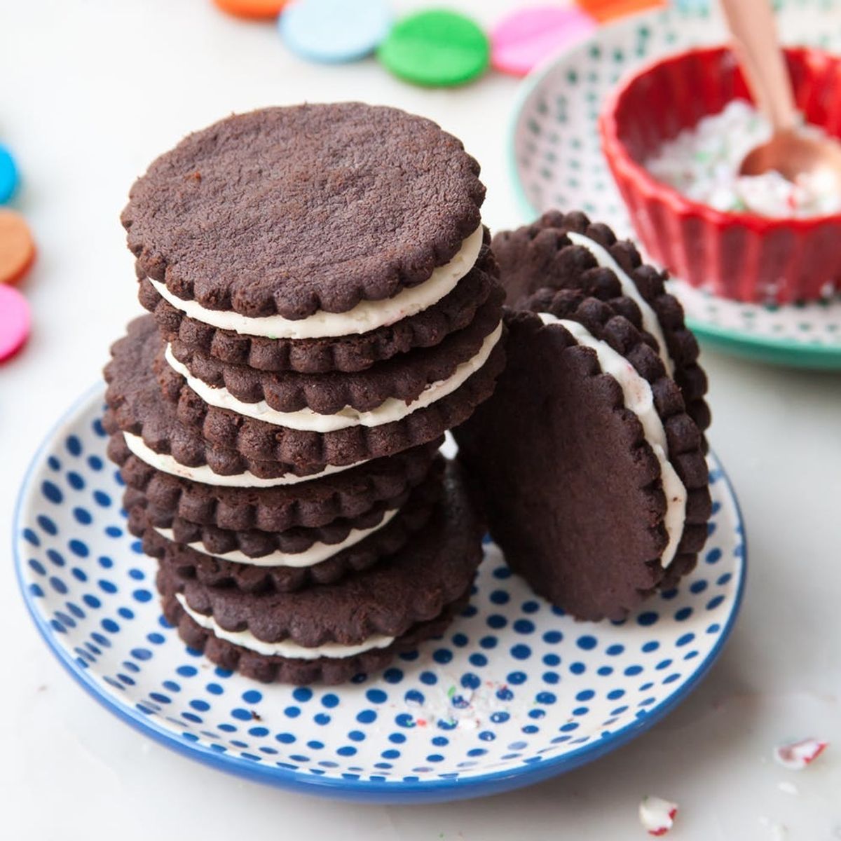 Easy Peppermint Sandwich Cookies to Make at Home
