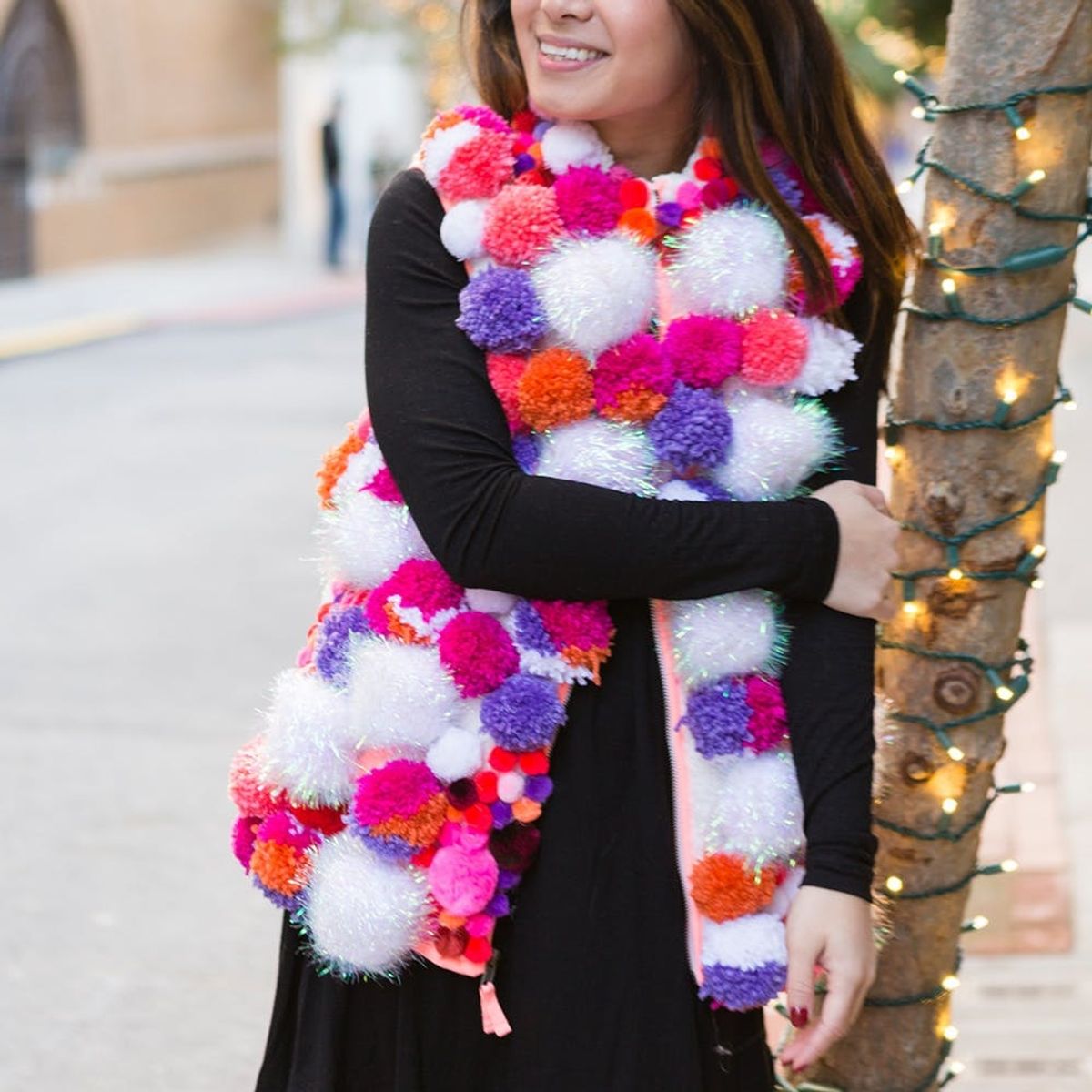 Make This DIY Pom-Pom Vest for All Your Ugly Sweater Parties