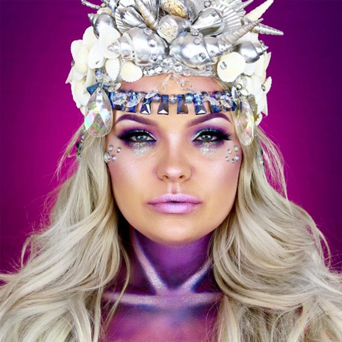 Transform into a Mermaid With This Ghoulish Glam Halloween Makeup ...