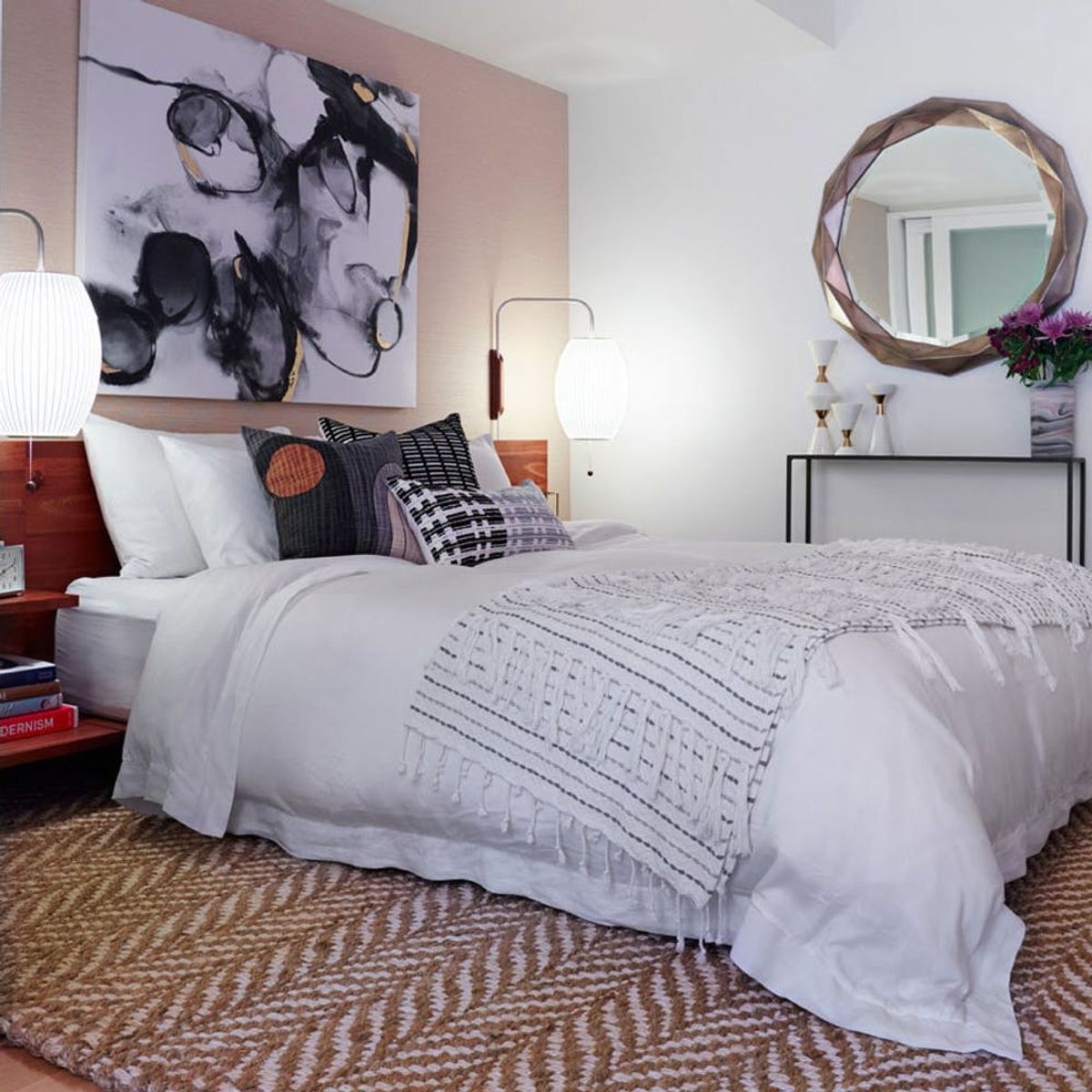 Before + After: A Garage Turned Clean + Modern Guest Bedroom