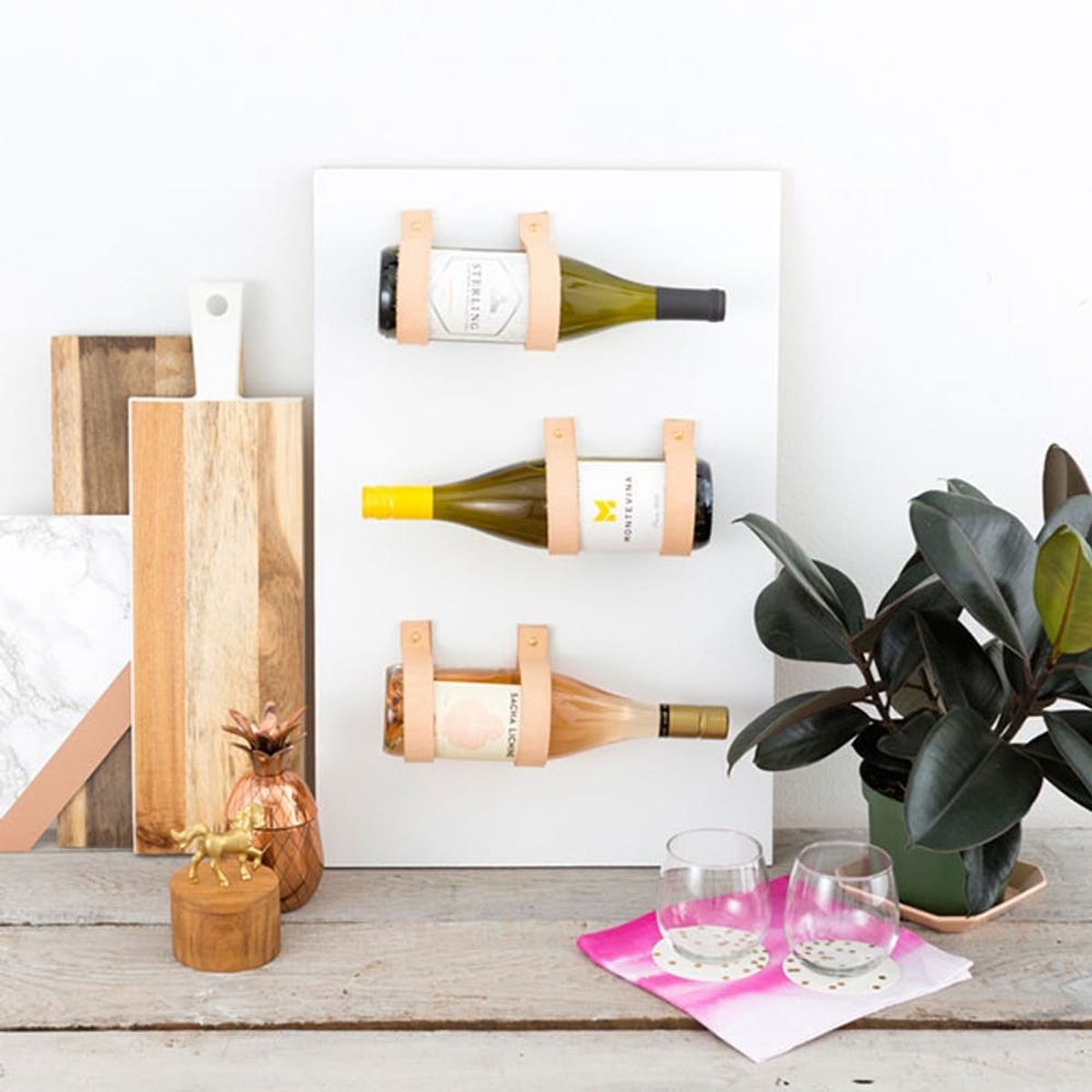 Save Space With This Effortlessly Chic Wine Rack