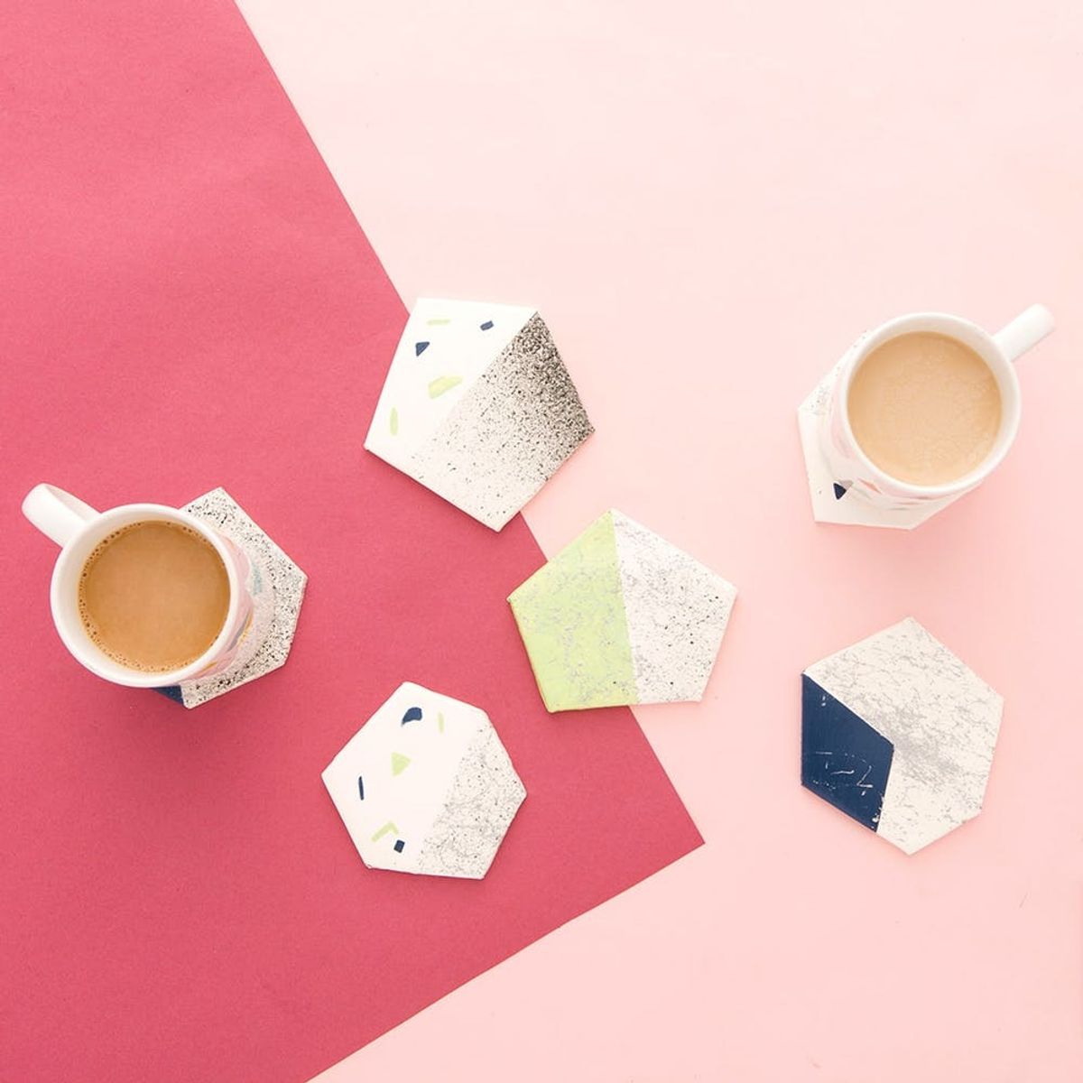 Use Faux Granite and Marble Spray Paint to Make Coasters for Mother’s Day