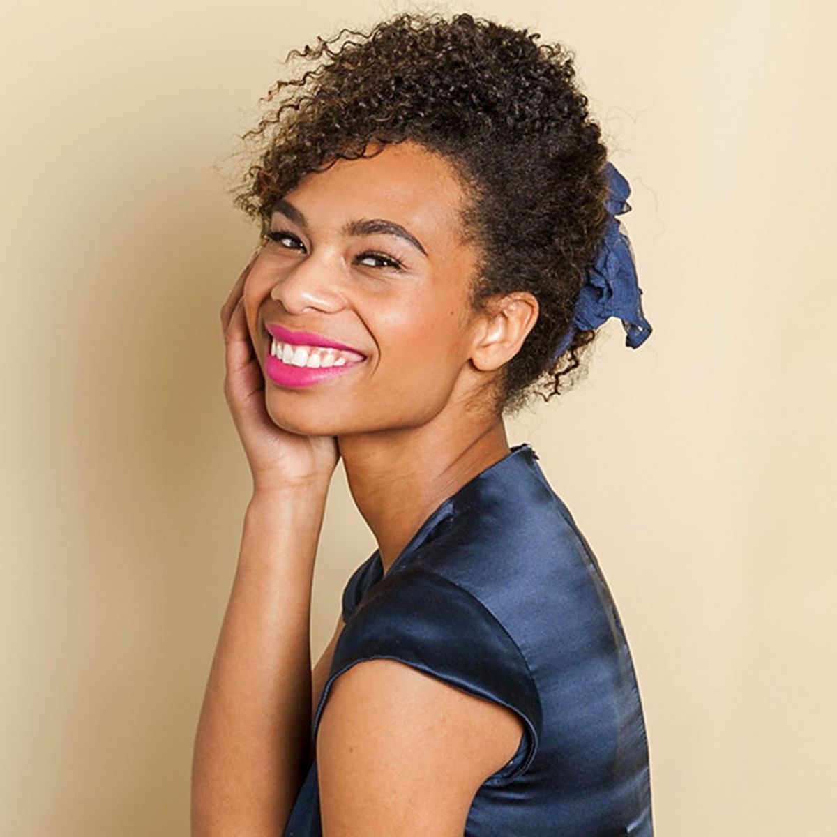 This 3-Step Bun Is Perfect for Curly Hair