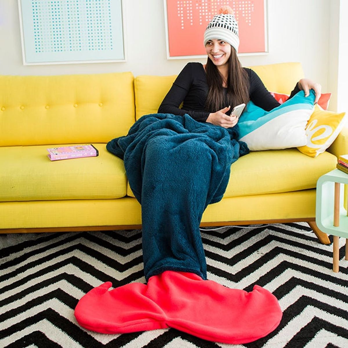 Turn Your Legs into a Tail With This Mermaid Blanket