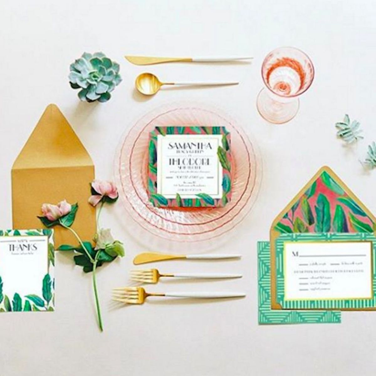 Justina Blakeney’s New Wedding Invitation Collaboration Is Crazy Gorgeous