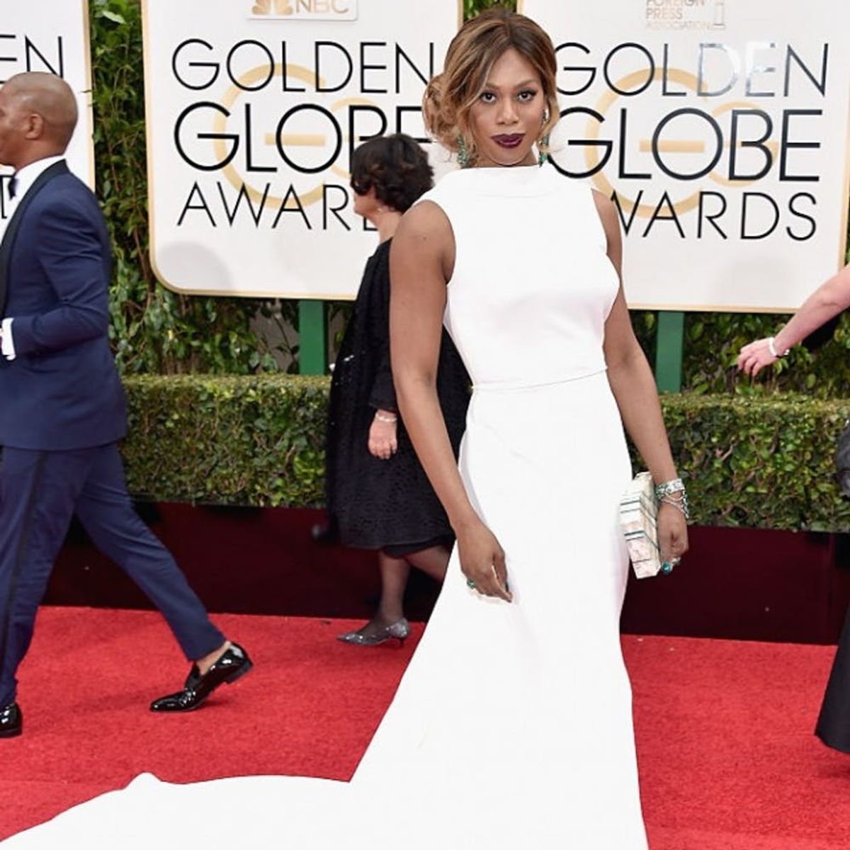 Laverne Cox and Maura Tierney Wow the Red Carpet in Elizabeth Kennedy