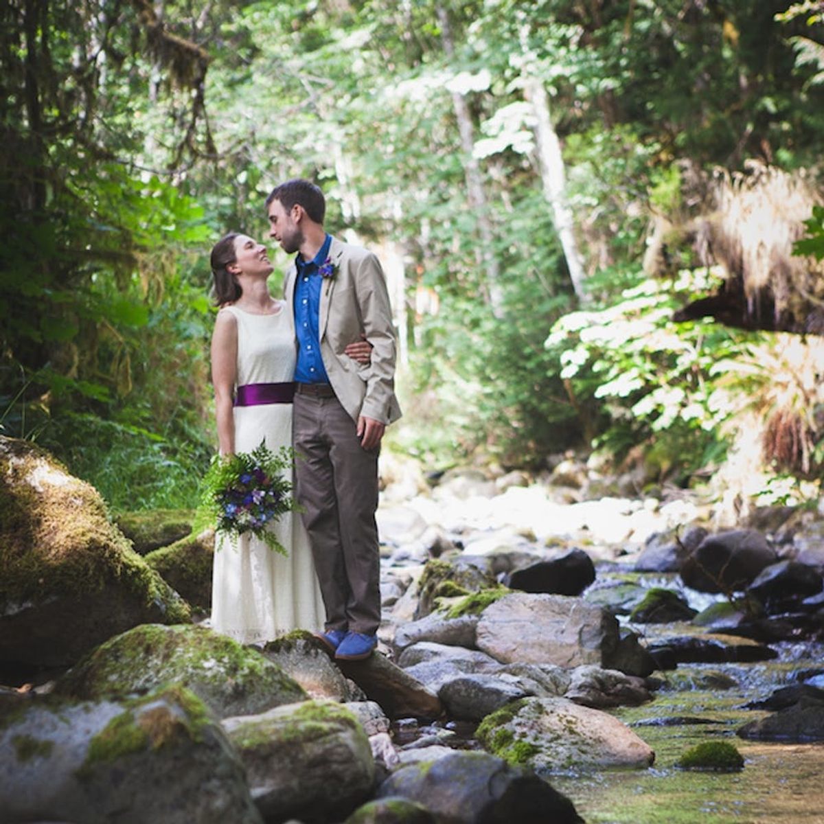 This Couple Brought Sweet PNW Vibes to Their Outdoorsy DIY Wedding