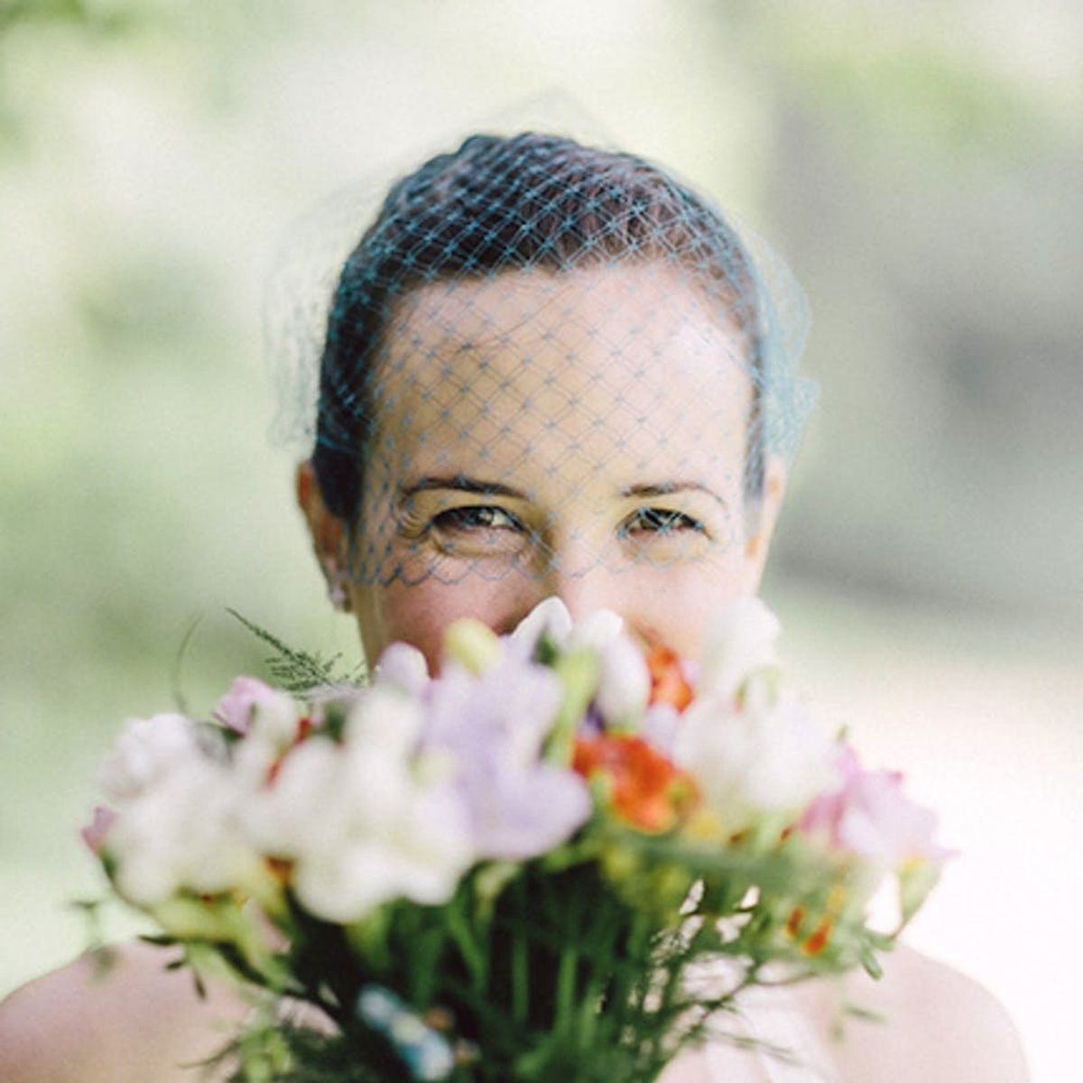 This British Bride’s Watercolor Wedding Dress Will Make You Swoon