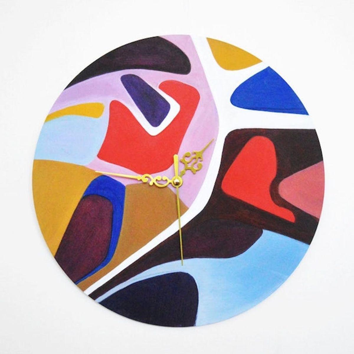 17 Colorful + Modern Wood Wall Clocks to Buy or DIY