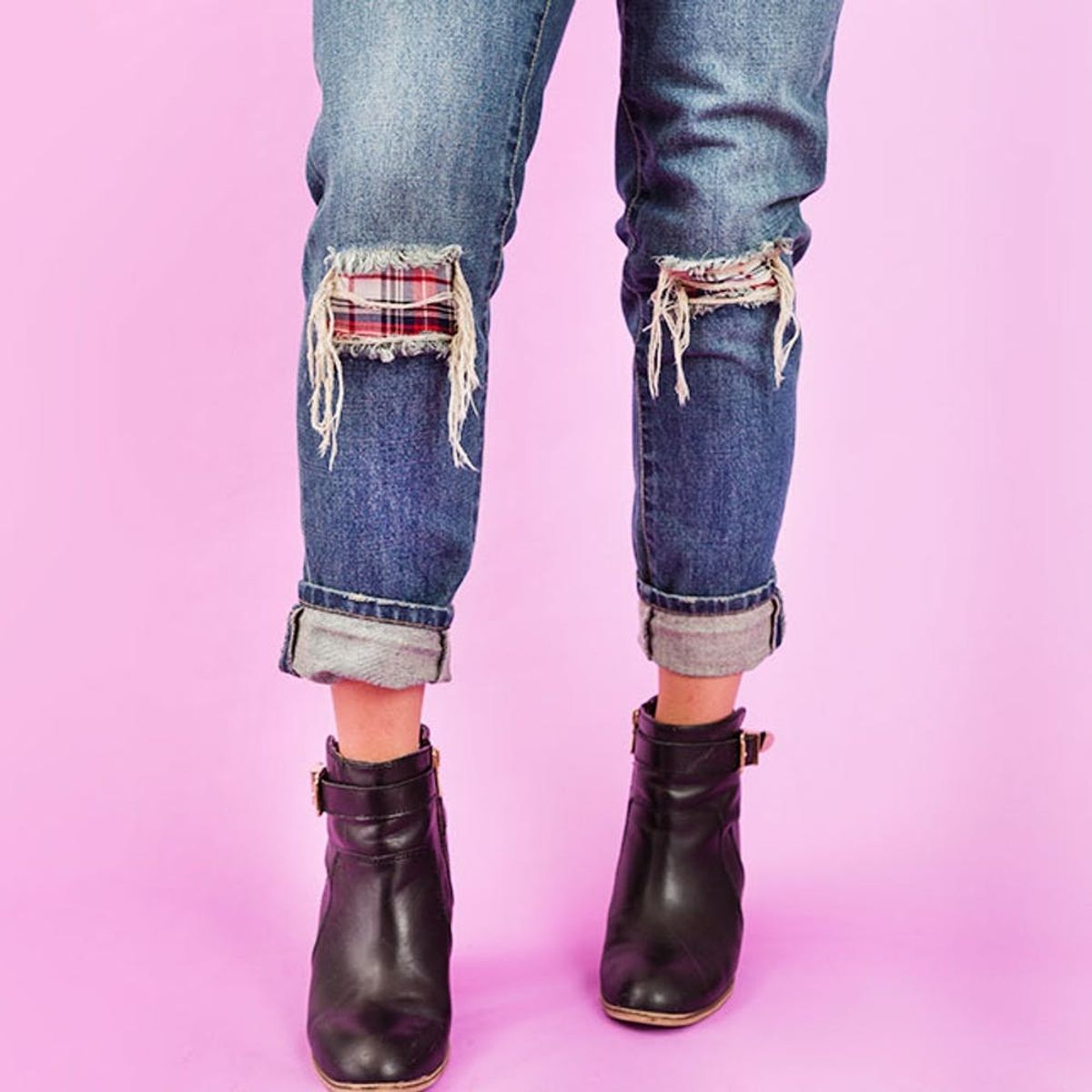 3 Genius Ways to Update Your Denim Using *Only* Glue