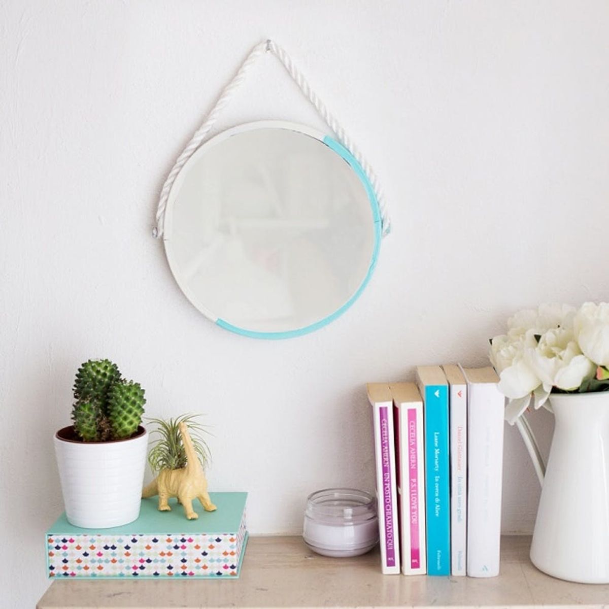 How to Make This NauticalInspired Rope Mirror Brit + Co