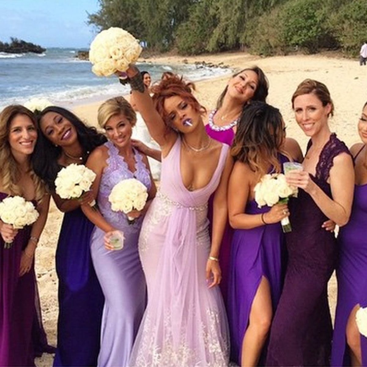 Rihanna Was Just a Bridesmaid at the Coolest Wedding Ever
