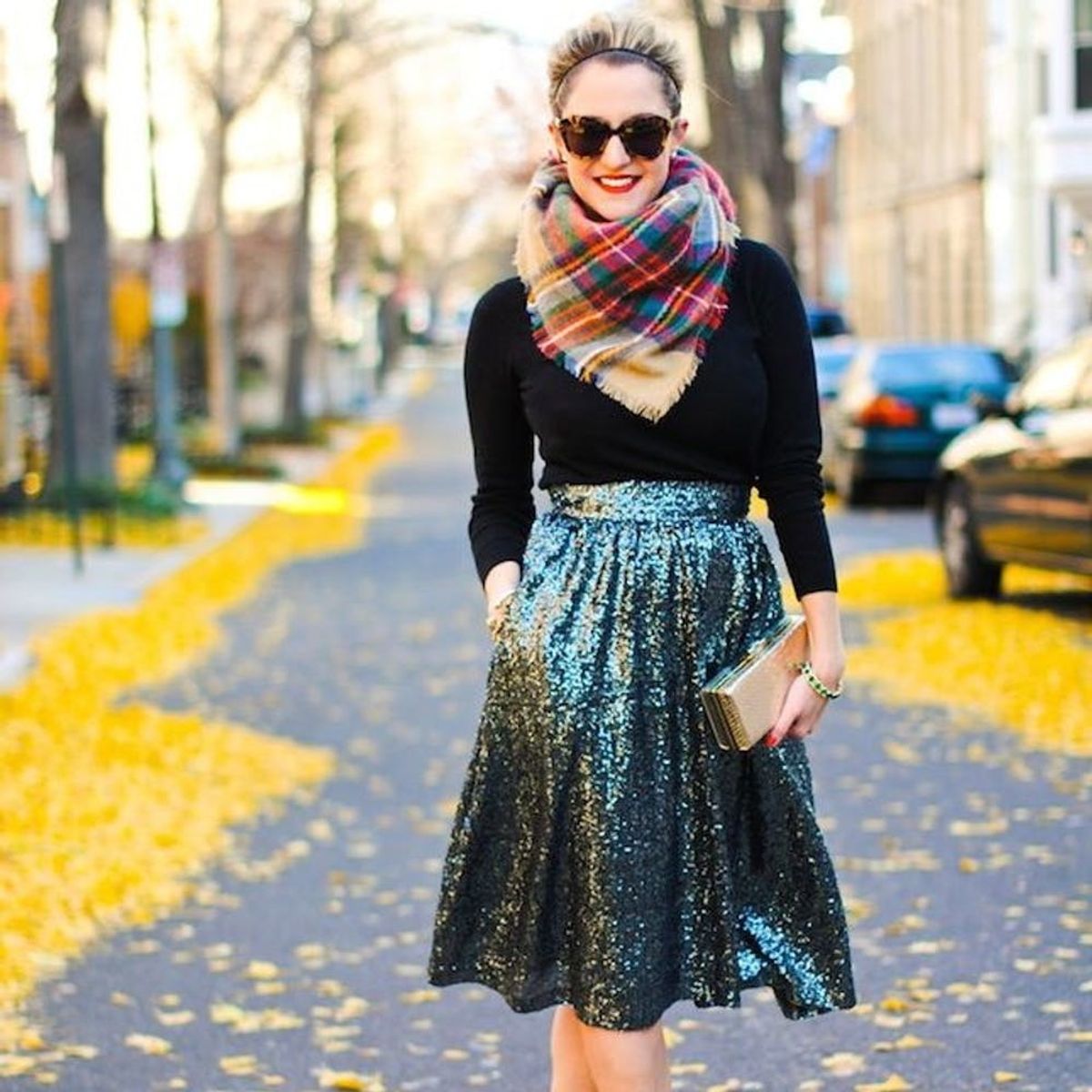 18 Ways to Re-Wear Your Holiday Party Sequins - Brit + Co