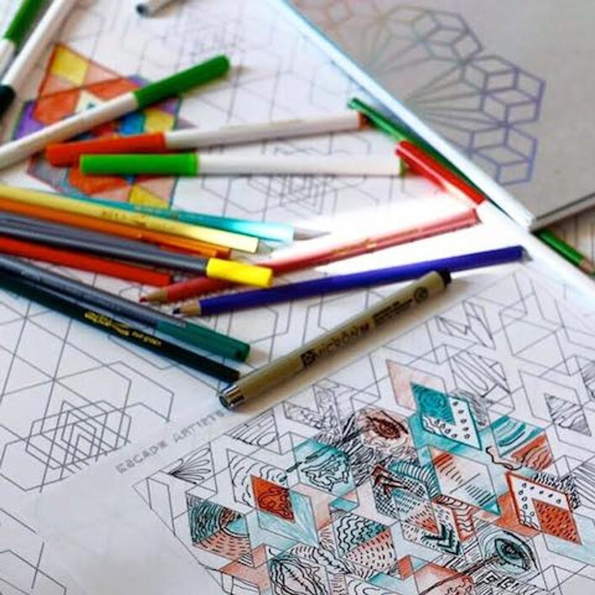 These New Adult Coloring Books Want to Help You Beat Stress