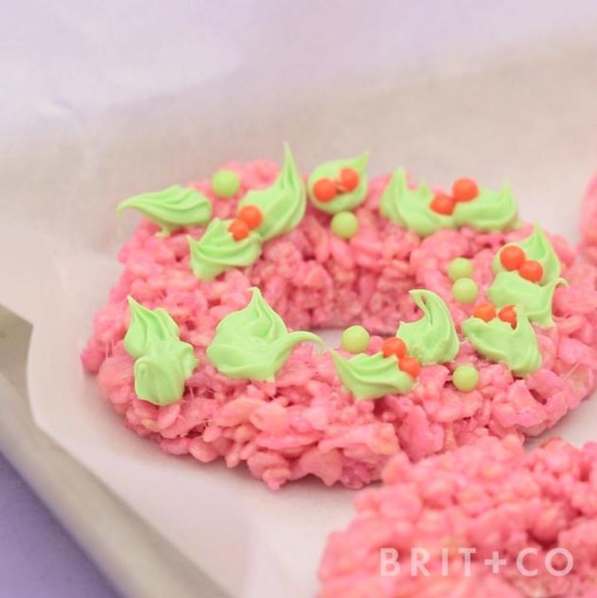 How to DIY Rice Krispy Treat Wreaths