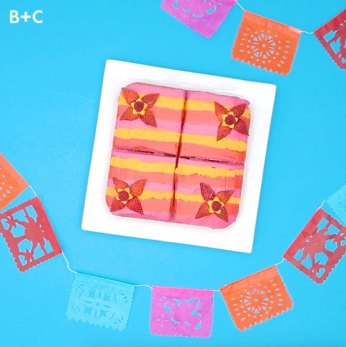 Colorful Tres Leches Cake