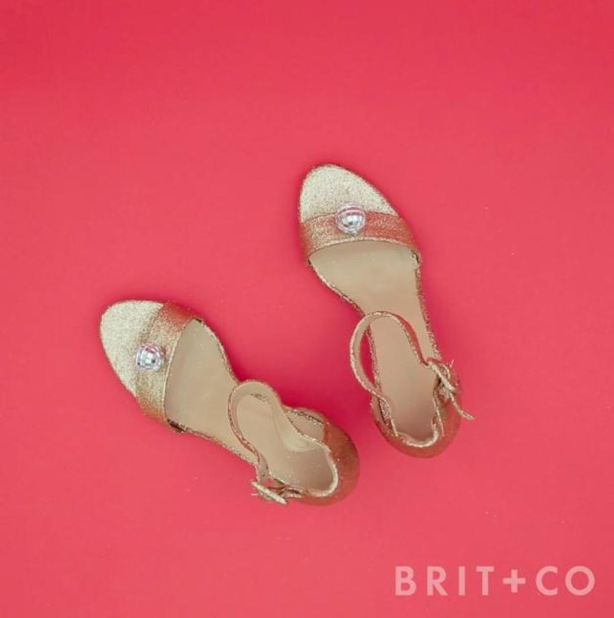 How to DIY Glitter Heels Brit + Co