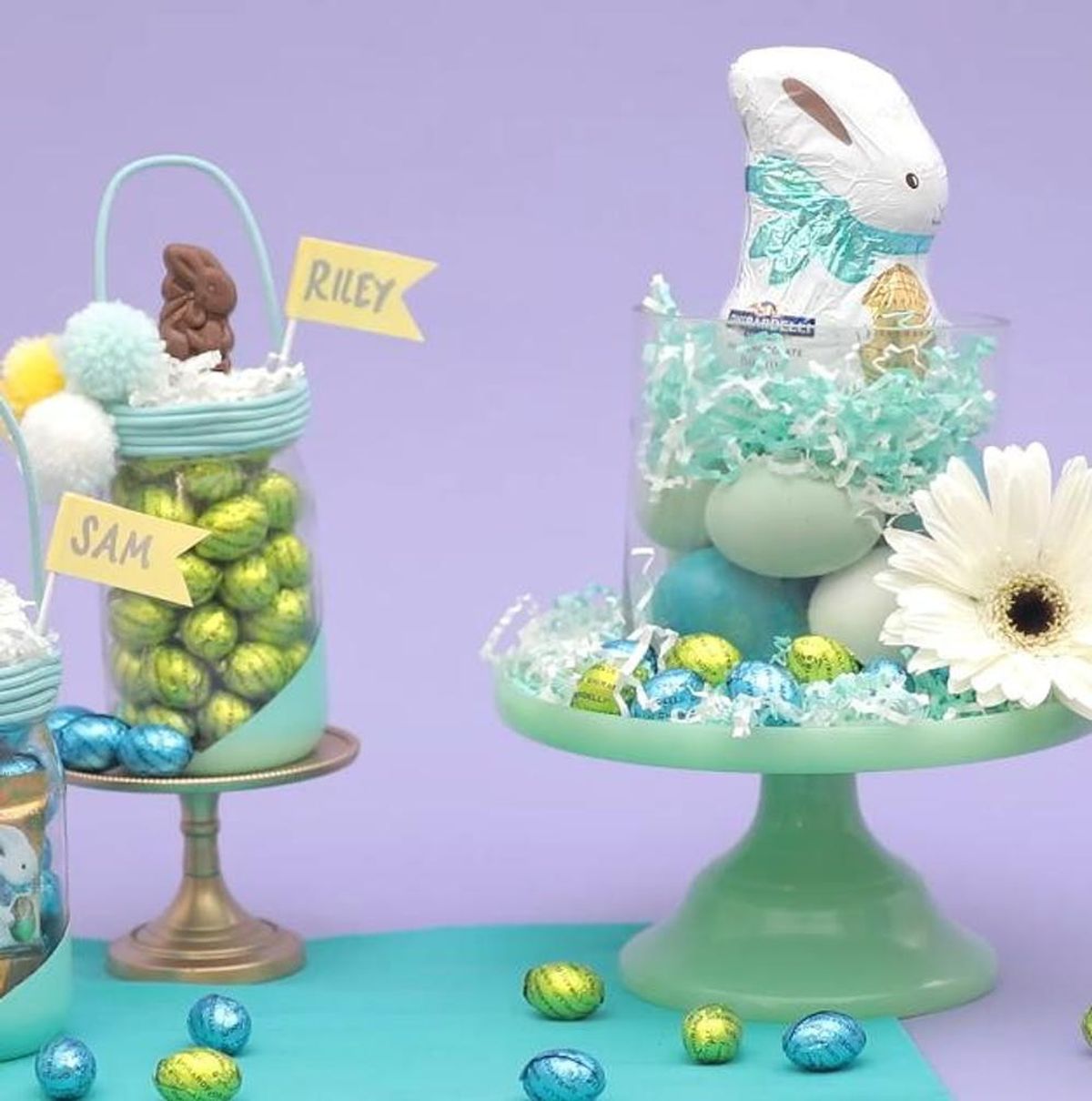 How to DIY A Mason Jar Easter Basket