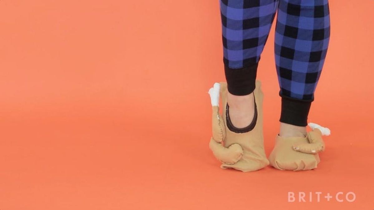 How To DIY Turkey Slippers