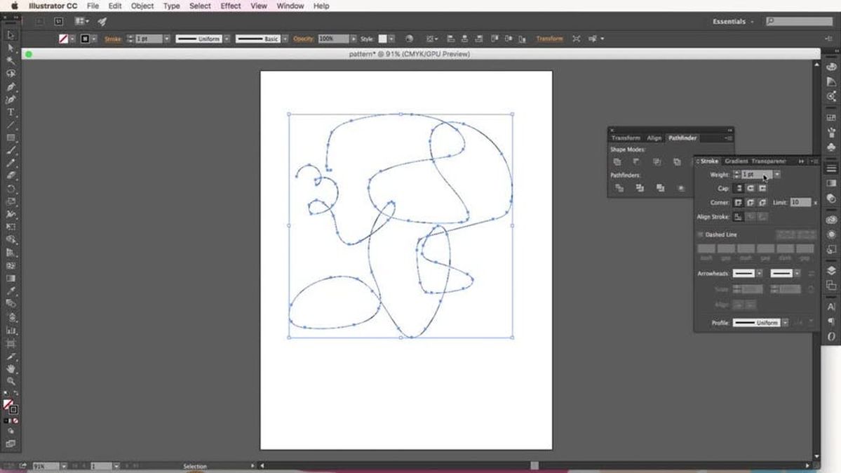 How to Use the Pencil Tool in Adobe Illustrator