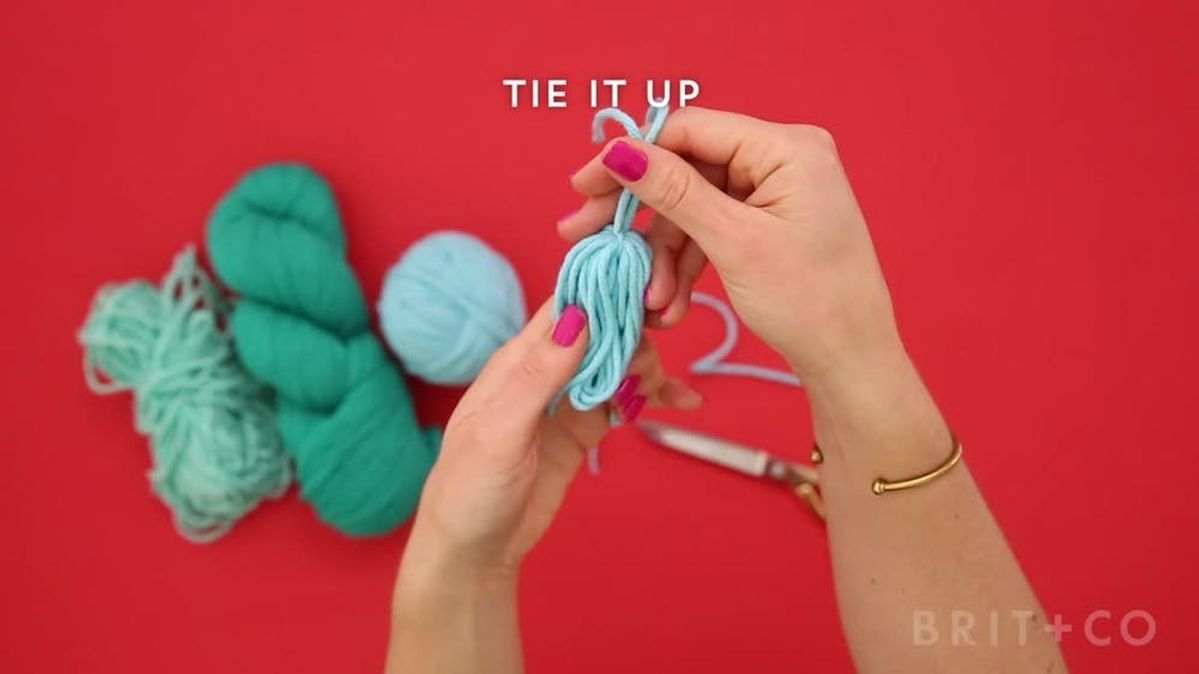 How To Make Yarn Tassels Brit + Co