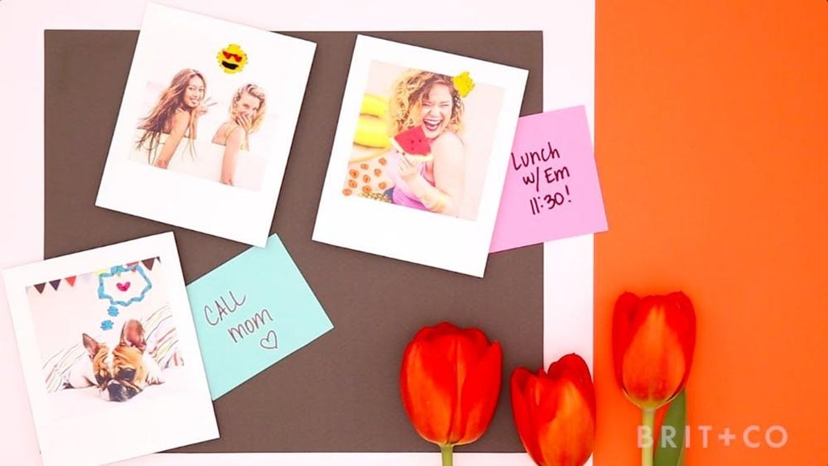 How to Make Embroidered Photo Magnets