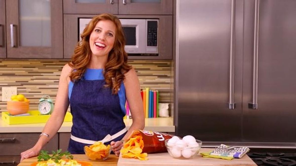 Make these Lay’s Wavy Spicy-Crunchy Deviled Eggs