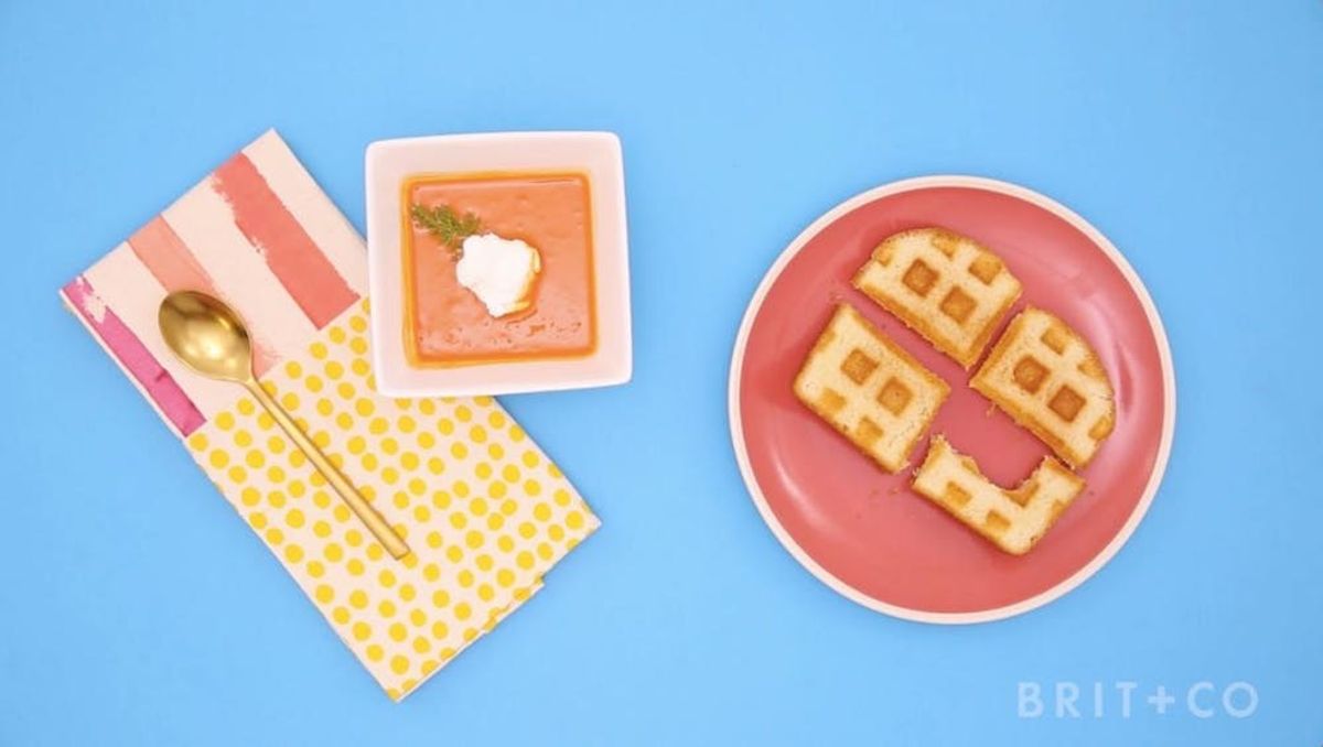 How to Make Waffle Iron Grilled Cheese Brit + Co