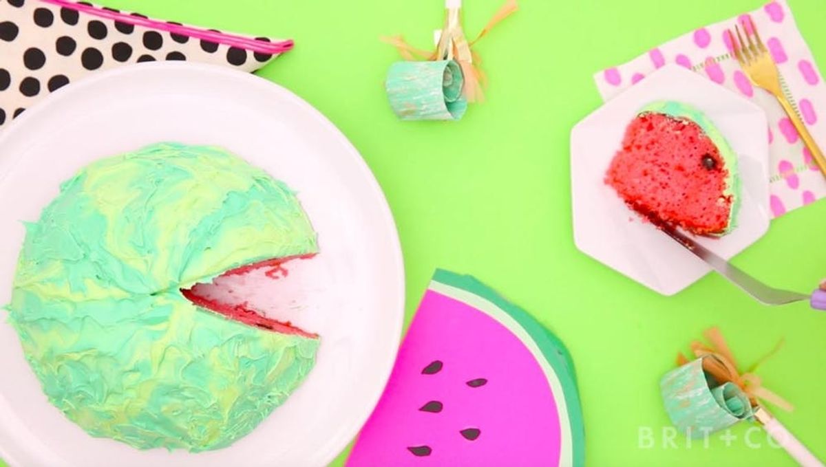 How to Make a Watermelon Cake