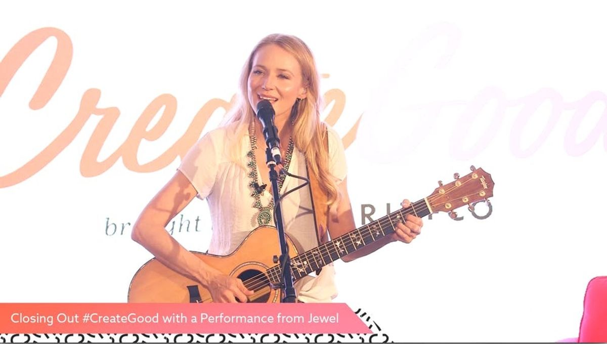 On Stage with Jewel at #CreateGood