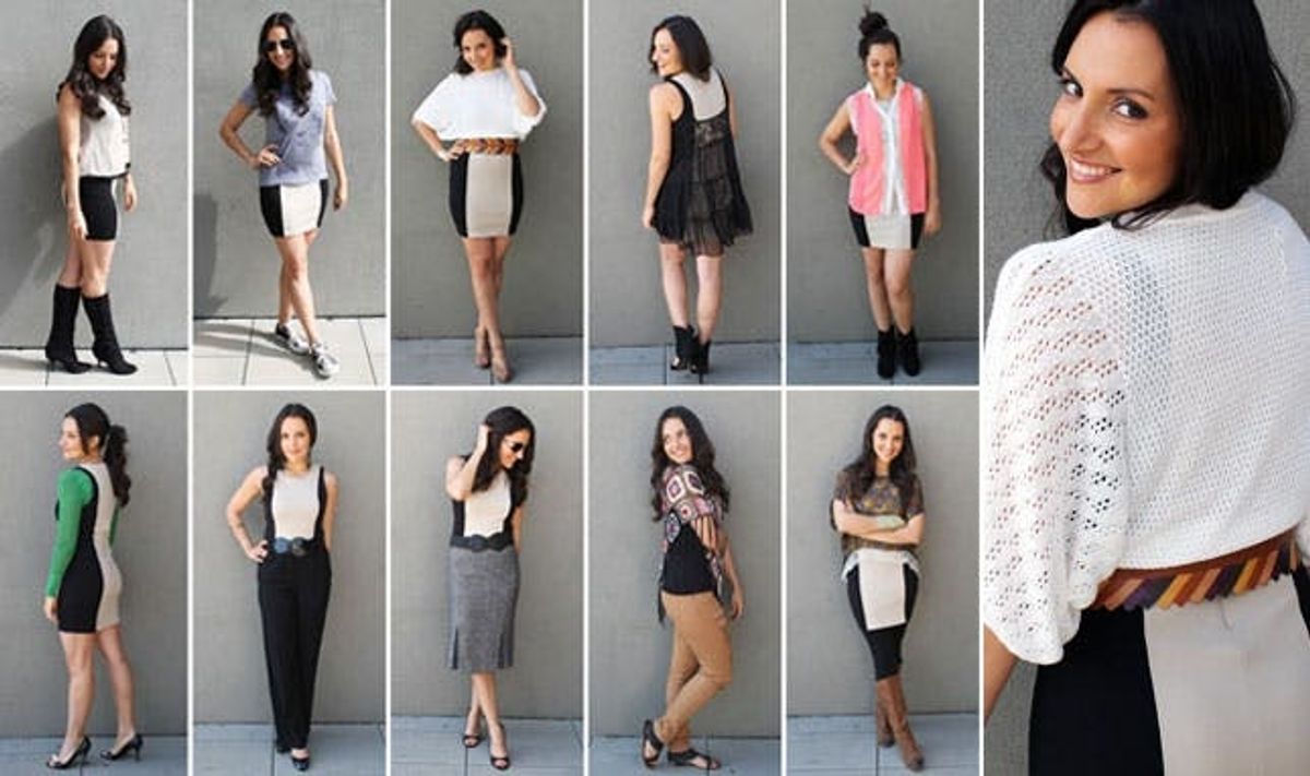 10 Ways to Style a Basic Beige Dress