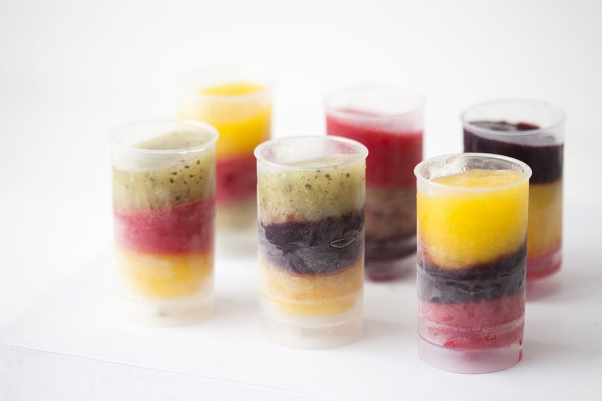 Sweet! Color Block Sorbet Push Pops