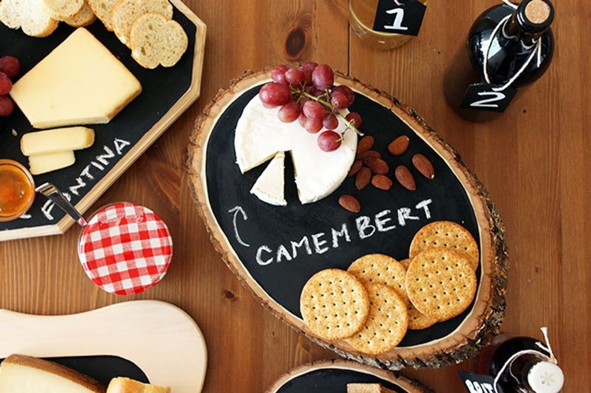 DIY Basics: Chalkboard Cheese Trays