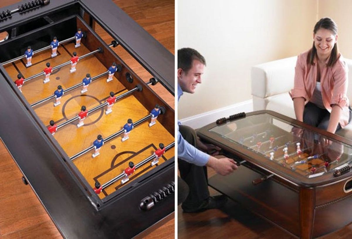Score! A Foosball Table and Coffee Table in One!