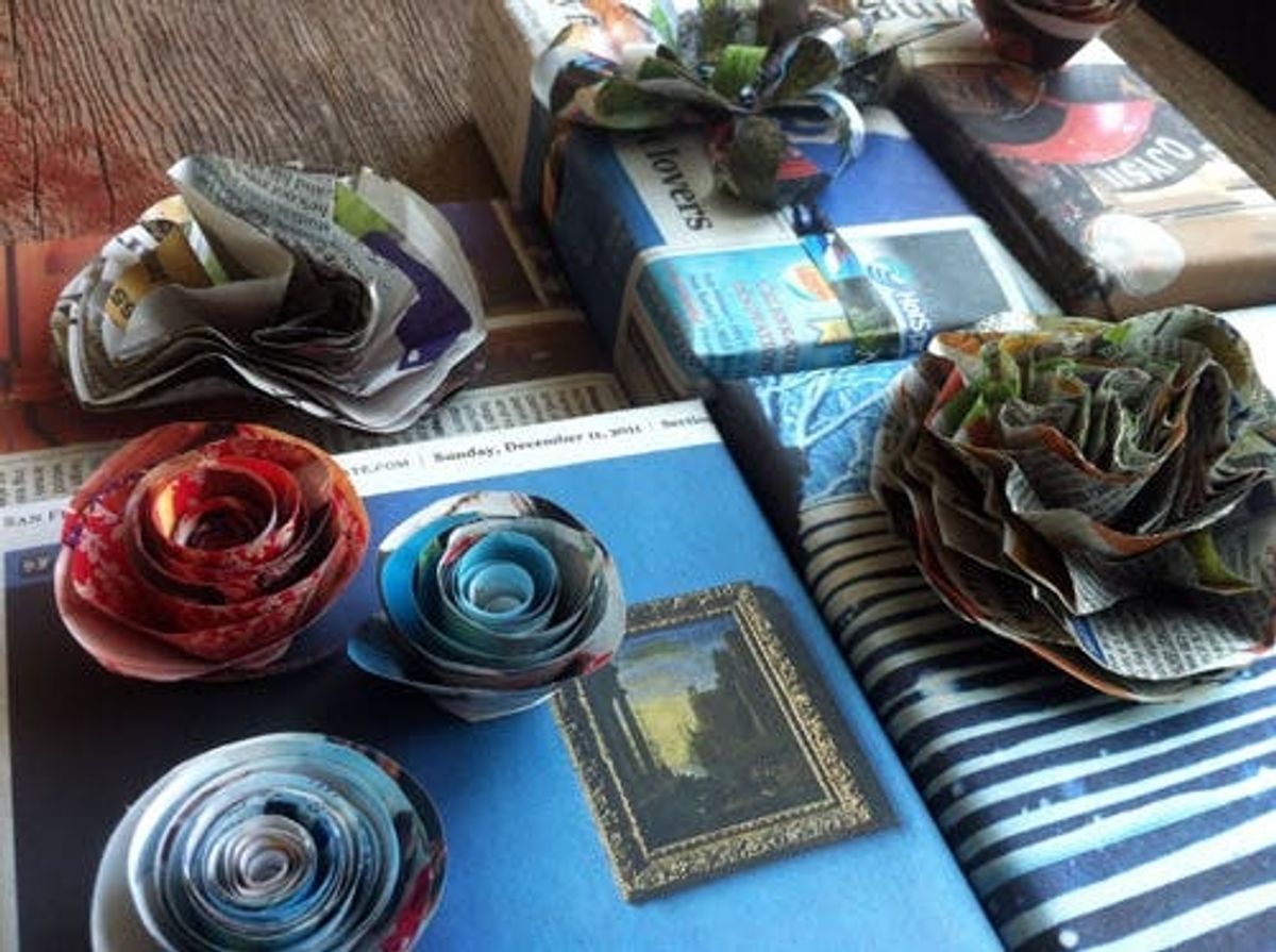 12 Days Of Wrapping: Glossy Flora & Newsprint