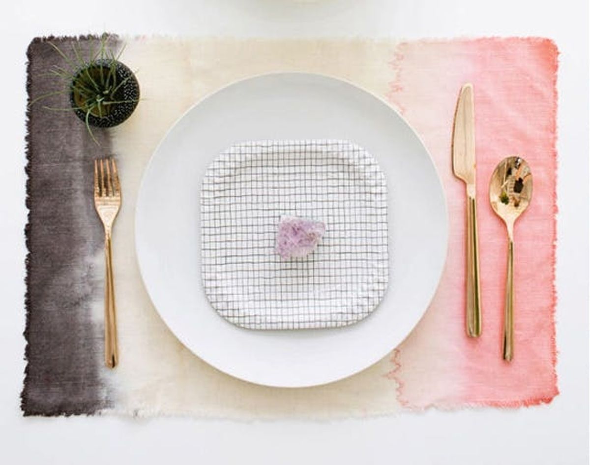 Shoutout: DIY Dip Dye Placemats