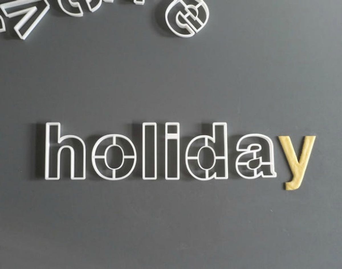 Typography Lovers, These 3D Printed Cookie Cutters Are for You