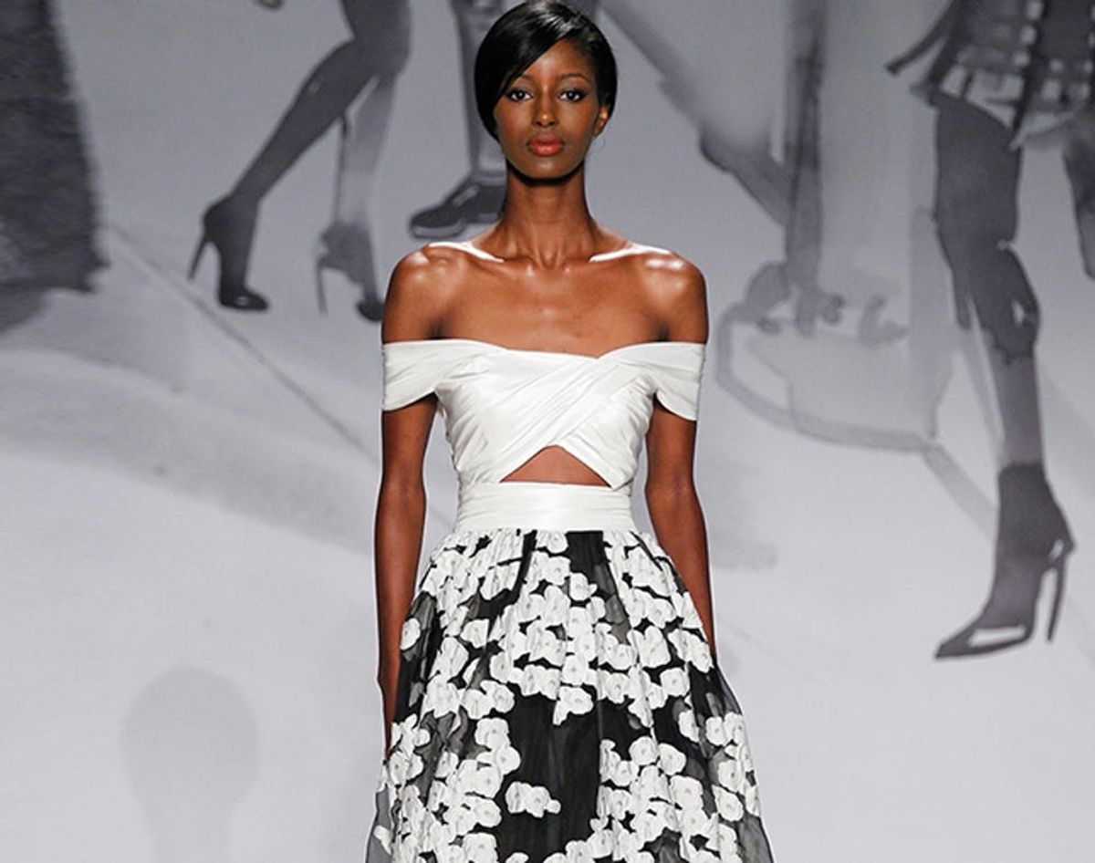 12 Black + White Wedding Dresses for the Adventurous Bride