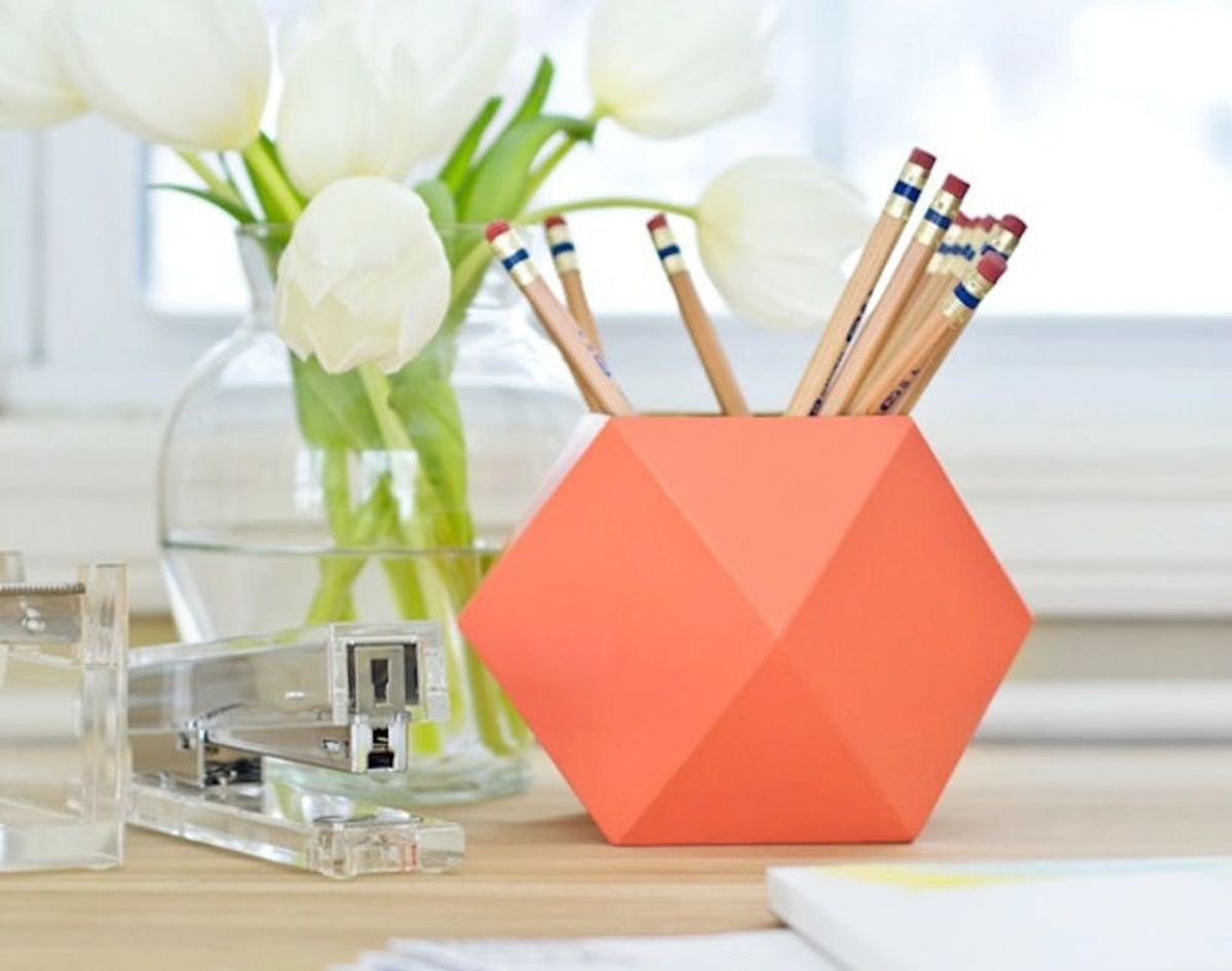 Dress Your Desk With These 15 DIY Pencil Cups