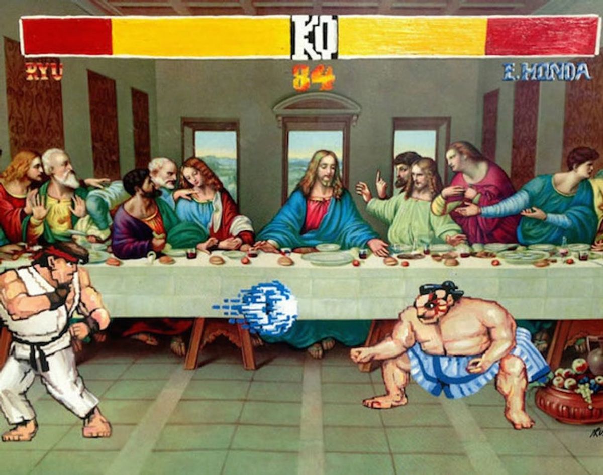 See How This Guy Remixes Thrift Store Paintings