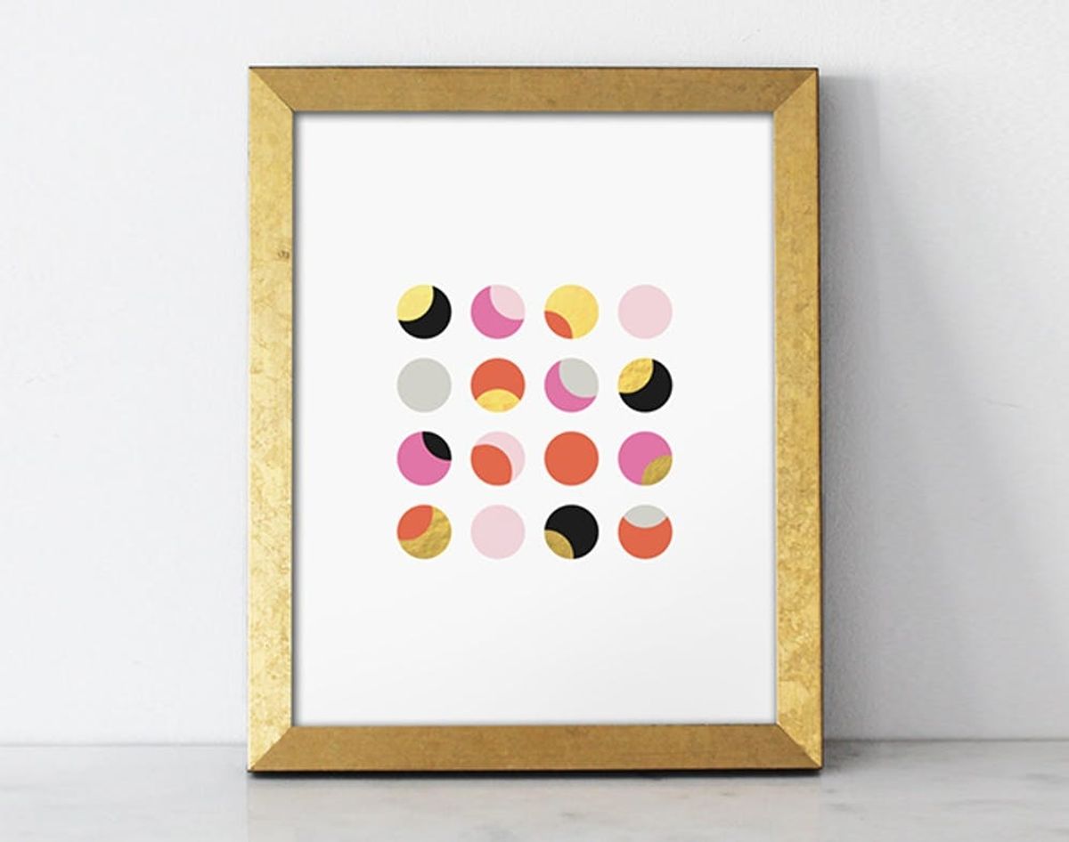 Bling It On With 20 Shining Pieces of Gold Wall Art